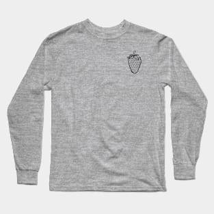 Pocket Strawberry Long Sleeve T-Shirt